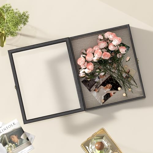13x16 Deep Shadow Box Frame, Wall or Tabletop Display Case for Memorabilia