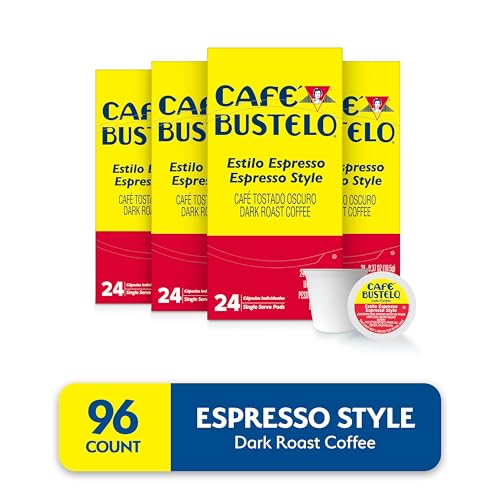 Espresso Style Dark Roast Single Serve Coffee Pods - 96 Count (4x24)