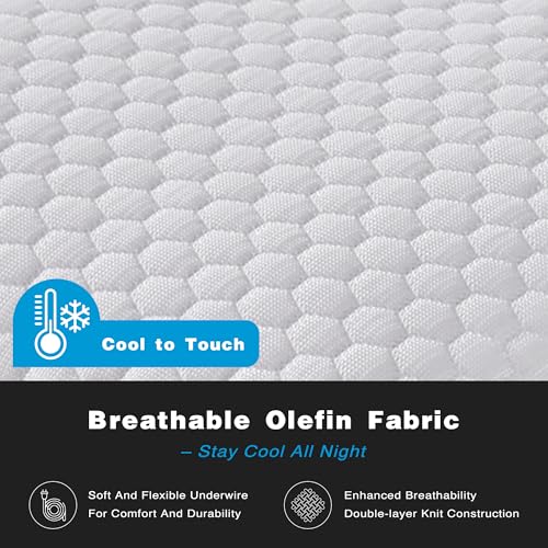 Queen Heated Mattress Pad - Cool Touch Electric Bed Warmer with 5 Settings & Auto Shut Off