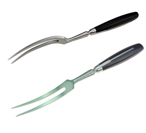 Kakamono Carving Fork, Meat Fork, 12 Inch Cooking Fork, Stainless Steel BBQ Fork, Long Metal Chef Pro Kitchen Forks for Barbecue, Serving, Cooking, Grilling, Roasting