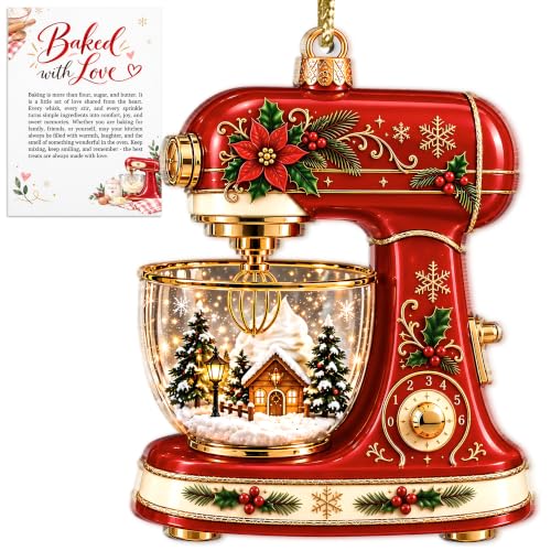 Baking Ornaments for Christmas Tree, Mixer Ornament, Gifts Women
