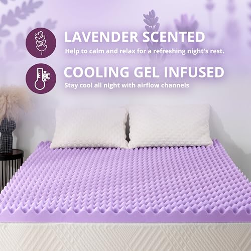 Cooling Gel Infused 3 Inch Twin Memory Foam Mattress Topper