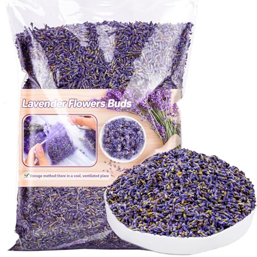 Dried Lavender Buds 3oz - Fragrant French Lavender Flowers for DIY Crafts