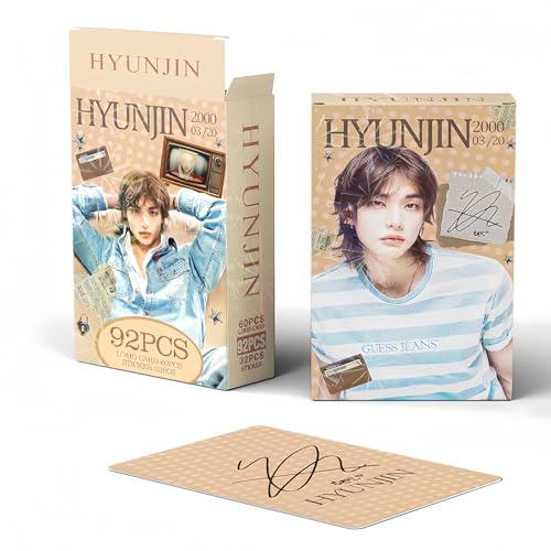 60pcs K-Pop Photocard Set with 32pcs Mini Stickers, 3.5 x 2.5 Inch
