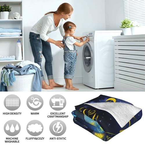 Libra Zodiac Throw Blanket Twin Size 60x80 Inches for Adults Kids Teens Gift