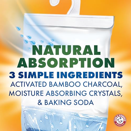 Hanging Moisture Absorber and Odor Eliminator 17.5 oz 3 Pack Fragrance Free