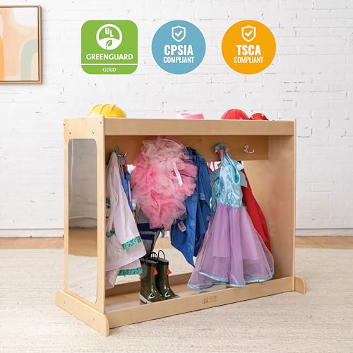 Kids Dress-Up Island Wardrobe with Mirrors and Storage