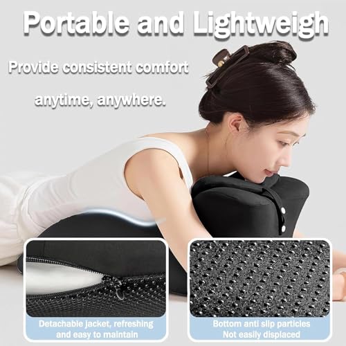 Ergonomic Memory Foam Couples Pillow - 27° Wedge for Support