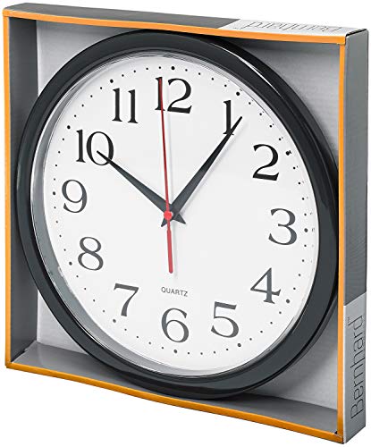 10-Inch Silent Wall Clock - Non-Ticking Battery Operated Quartz Clock