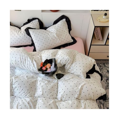 Soft Cotton 4-Piece Bedding Set - Duvet Cover, Sheet & Pillowcases