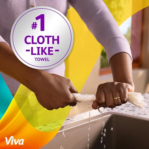 Viva Signature Cloth Paper Towels, 3 Double Rolls, 86 Sheets