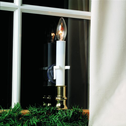 Window Candle Clamps with Suction Cups, 4-Pack - Holds Electric Candles
