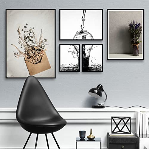 16x20 Picture Frame Set of 3, Black Wall Mount or Tabletop Photo Frames