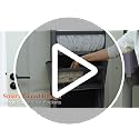 Lifewit Over the Door Organizer, 5-Section Hanging Storage with Clear Windows & Side Pockets, Dark Gray
