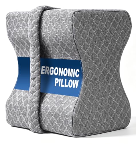 Knee Pillow for Side Sleepers - Memory Foam Leg Support for Pain Relief