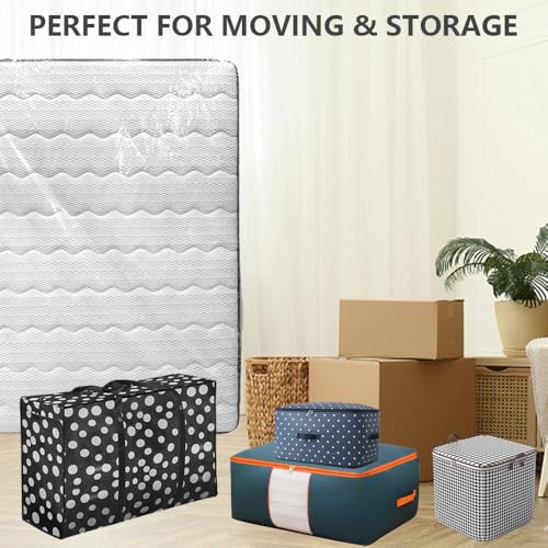 SANEMBER Queen Mattress Bag for Moving & Storage, Clear Plastic Cover
