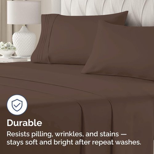 King Pillow Cases by [Brand Name] - Ultra Soft Hotel Quality Covers | Wrinkle-Free, Stain & Fade Resistant - 2 Piece Set in Brown