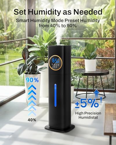 Large Room Cool Mist Humidifier 8L Top Fill with Essential Oil Tray