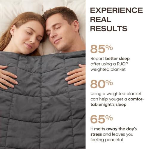 15lb Cooling Weighted Blanket, 60"x80" Queen Size Breathable Heavy Blanket