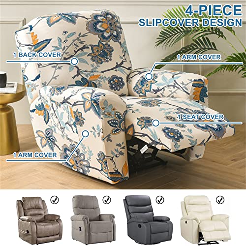Recliner Slipcovers 4-Piece Non-Slip Furniture Protector