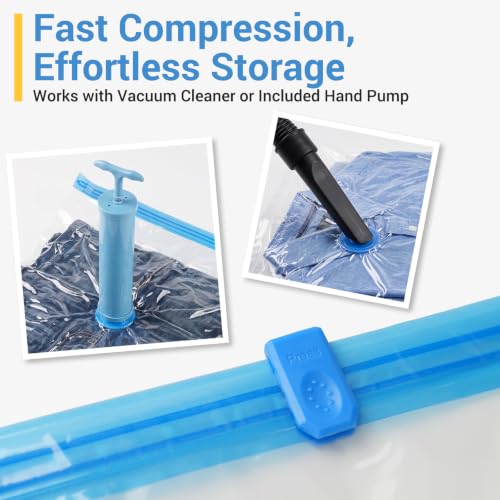 FYGRIP Vacuum Storage Bags 20-Pack Space Saver Bags with Hand Pump