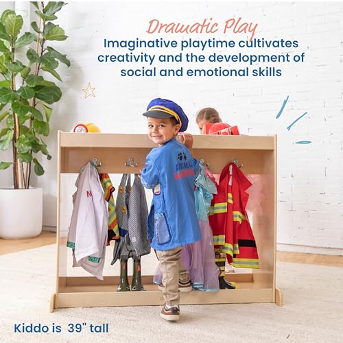 Kids Dress-Up Island Wardrobe with Mirrors and Storage