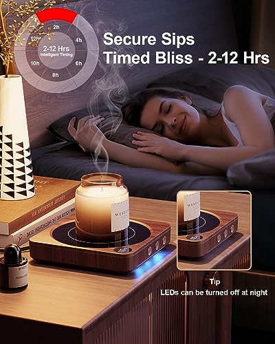 Coffee Mug Warmer for Desk with 12H Timer and 3 Temperature Settings