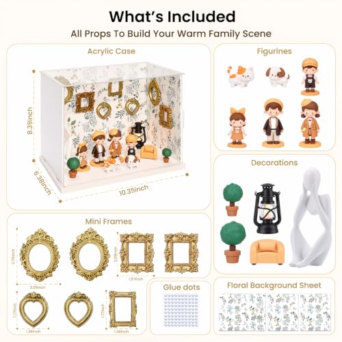 Family DIY Mini Museum Kit Shadow Box Keepsake Display