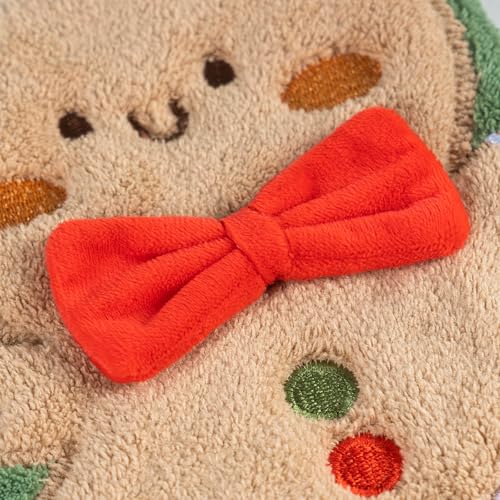 HUEYTON Christmas Series Kids Hand Towel Set - Ultra Absorbent & Soft, 4 Pack for Bathroom & Kitchen