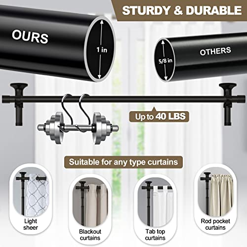 Adjustable Tension Room Divider Rod, No-Drilling Floor to Ceiling Partition