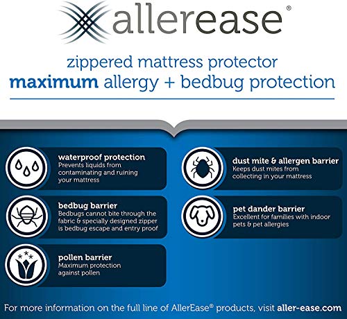 AllerEase Maximum Waterproof Allergy Mattress Protector - Twin XL