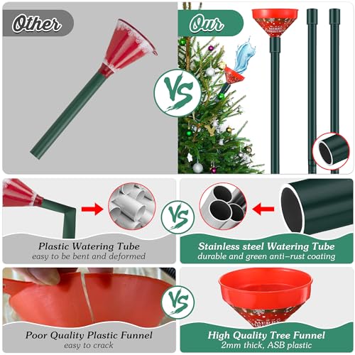 Dreyoo 44-Inch Adjustable Christmas Tree Watering Funnel & Stick System