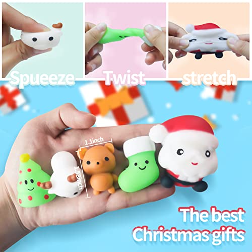 24-Day Christmas Advent Calendar Glow-in-the-Dark Mochi Squishies