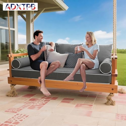 Twin Outdoor Daybed Cushion Cover Set with Bolster Pillow Covers