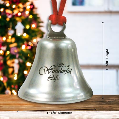 Steel Christmas Bell Ornament - It's a Wonderful Life Holiday Keepsake
