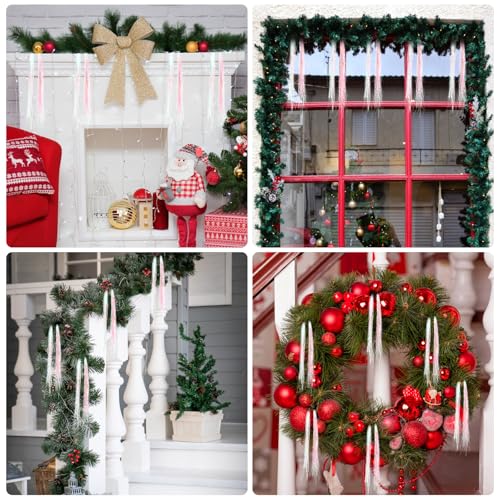 3000 Pcs Iridescent Icicle Tinsel Strands - 18 Inch Christmas Tree Foil Decor