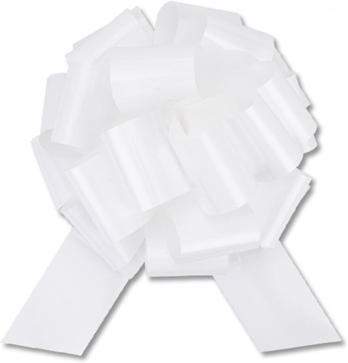 Large 12" White Pull Bow by [Brand Name] - Perfect for Gifts, Christmas, Parties & Decorations