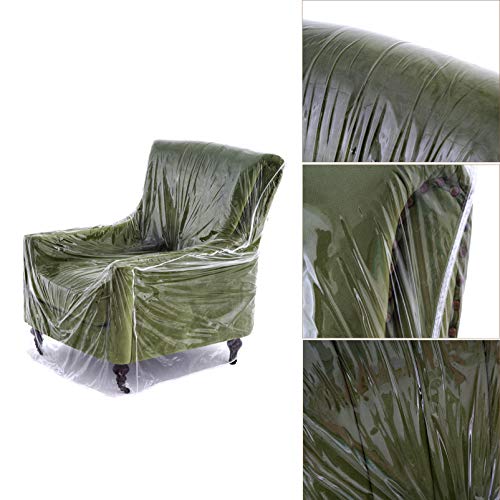 Clear Vinyl Recliner Cover - Waterproof Armchair Protector for Pets