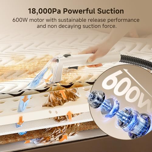 Uwant 18Kpa Portable Carpet & Upholstery Cleaner Machine for Pets and Cars