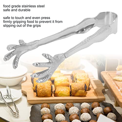 Stainless Steel Eagle Claw Ice Tongs for Bar & Party Food Serving
