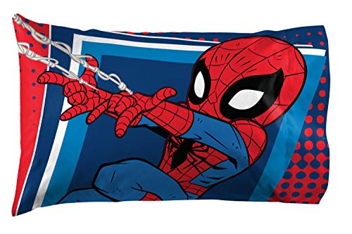 Jay Franco Marvel Spider-Man Kids Pillowcase - Reversible Microfiber 20x30