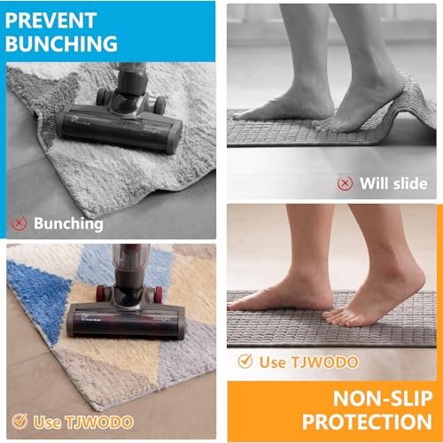 9x12 ft Non-Slip Rug Pad for Hardwood, Tile, and Carpet Floors