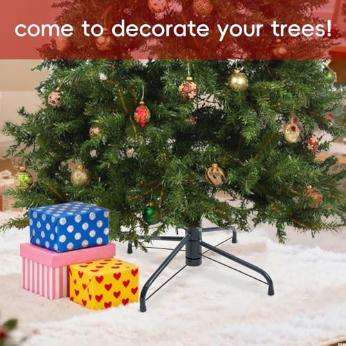 Metal Christmas Tree Stand for 3-7 Ft Artificial Trees - Foldable & Sturdy