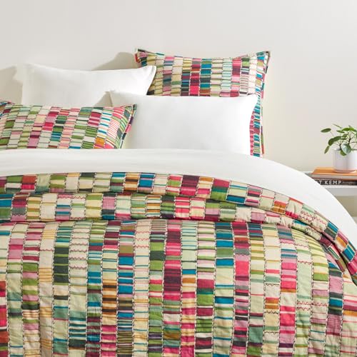 Penelope Stripe Multi Stripe Cotton Coverlet - Twin/Twin XL