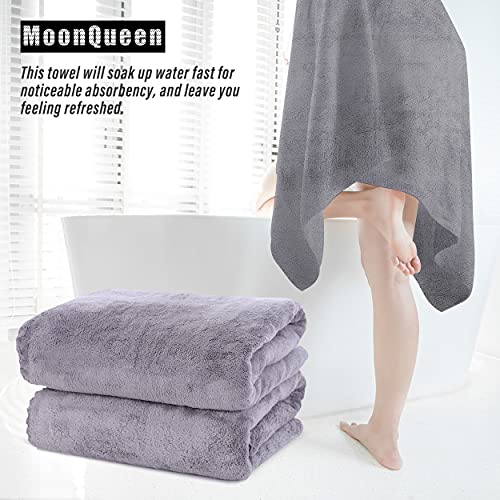 MOONQUEEN Microfiber Bath Towel Set, 2 Pack - Quick Dry & Absorbent