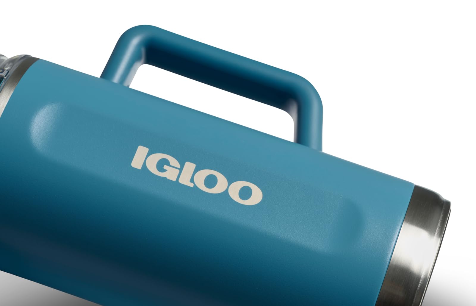 Igloo, 36 oz Tumbler with Handle, Reusable Travel Mug, Stainless Steel Insulated Hydration Cup for Hot & Cold Beverages, Modern Blue