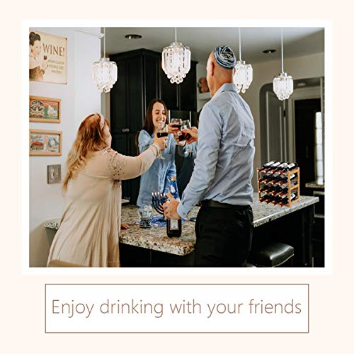 4-Tier Bamboo Wine Rack - Countertop 16-Bottle Storage Shelf