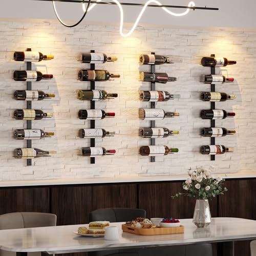 12-Bottle Wall-Mounted Wine Rack – Detachable Metal Storage Organizer