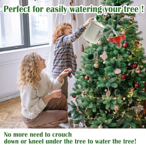2-Pack 47-Inch Christmas Tree Watering System with Stainless Tubes