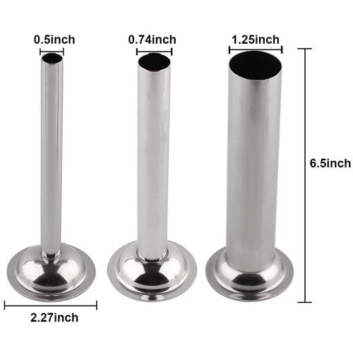 Joyparts MG-50 Meat Grinder Attachment,Compatible with Cuisinart Stand Mixer SM-50 and SMD-50 Series(Stainless Steel Sausage stuffer Tubes)